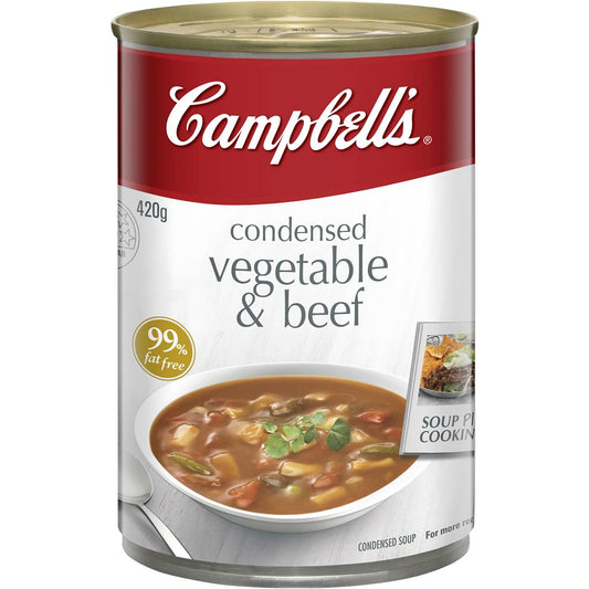 Condensed Vegetable & Beef Soup - 420g tin
