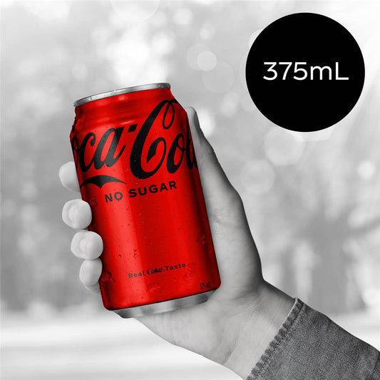 Coke No Sugar Can - 375ml